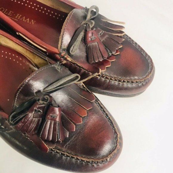 Cole Haan Mens Loafers Brown Leather Slip On main image 9